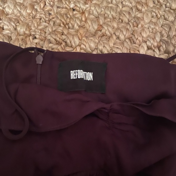 NWT Reformation Addie Dress in Fig size 2 - Picture 6 of 12